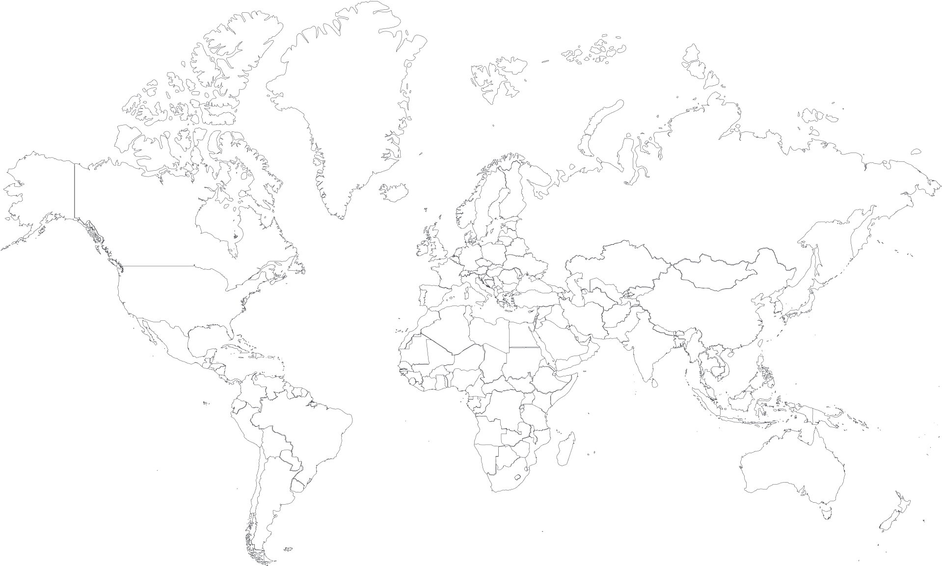 Пустая карта. Карта мира с границами государств белая. Контурная карта мира с границами стран. Политическая карта мира белая. Карта мира черно белая для печати в хорошем качестве.